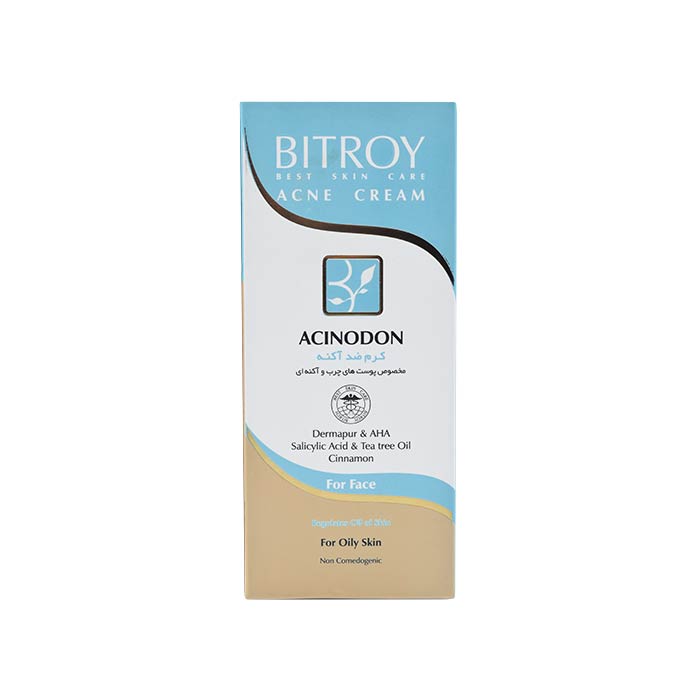 کرم ضد آکنه مخصوص پوستهای چرب بیتروی ACNE CREAM ACINODON BITROY