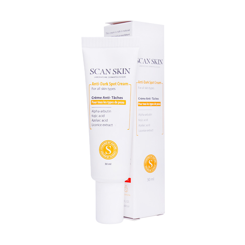 کرم ضد لک و روشن کننده صورت اسکن اسکین ANTI-DARK SPOT CREAM SCAN SKIN