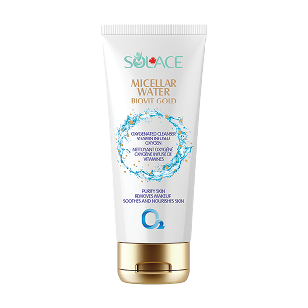 ژل پاک کننده آرایش با ویتامینه دانه طلایی 200 میل سولس SOLACE MICELLAR WATER BIOVIT GOLD